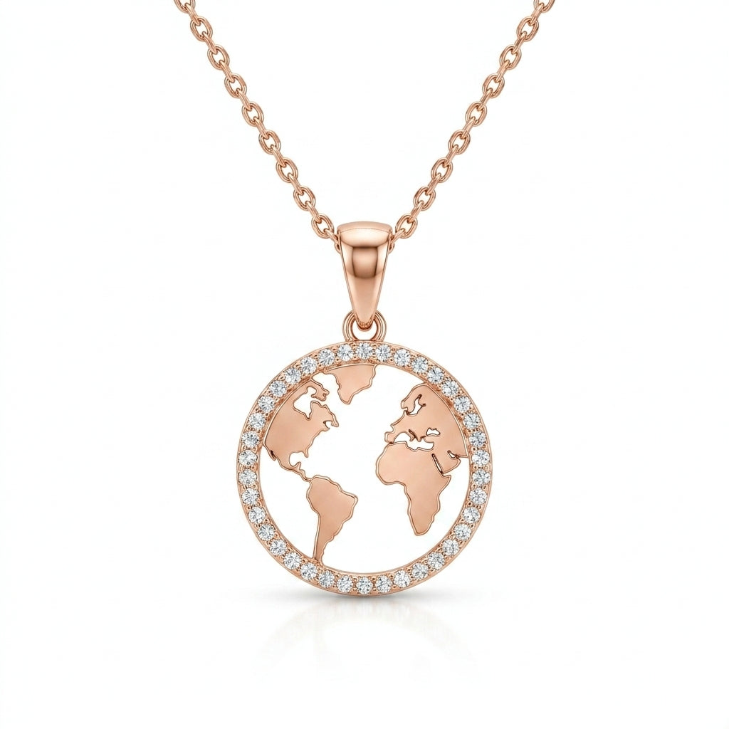 Terra Sparkle Halo Necklace
