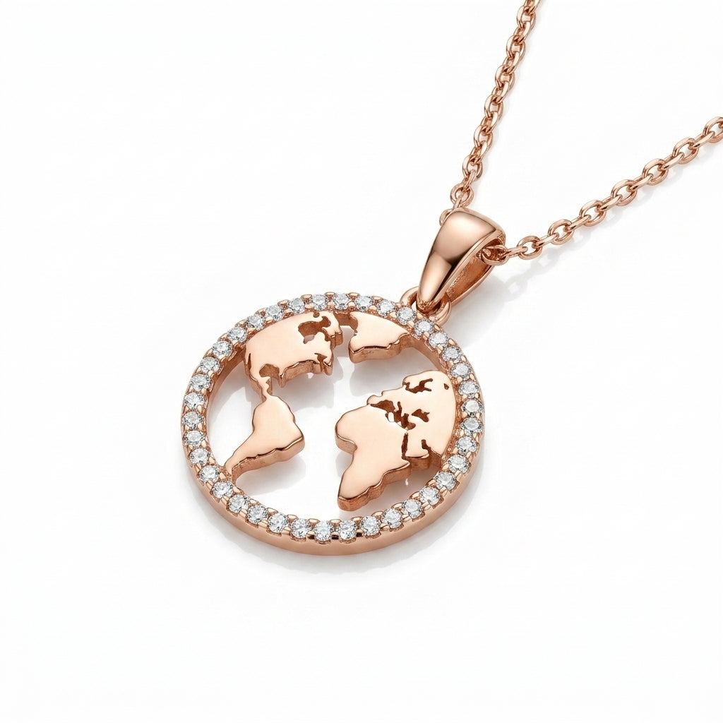 Terra Sparkle Halo Necklace