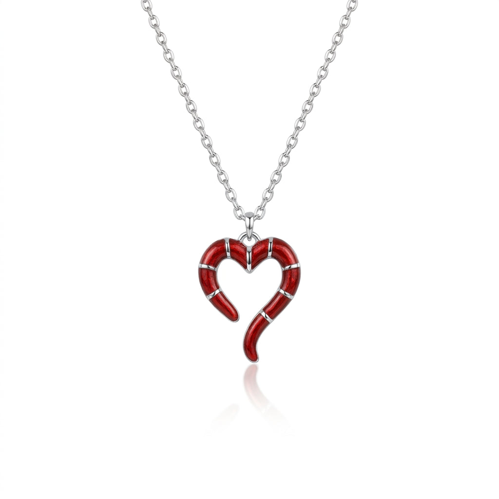 Crimson Desire Heart Necklace