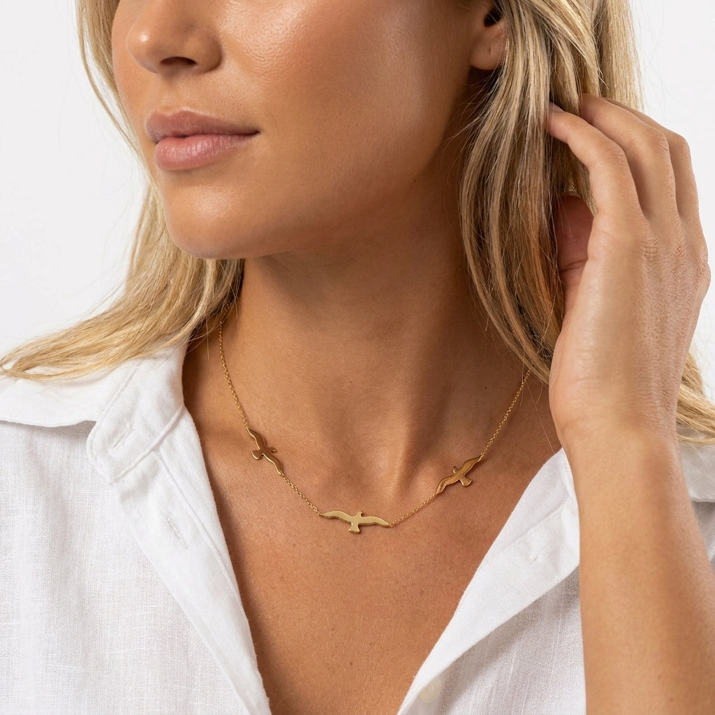 Spirit of Freedom Seagull Necklace