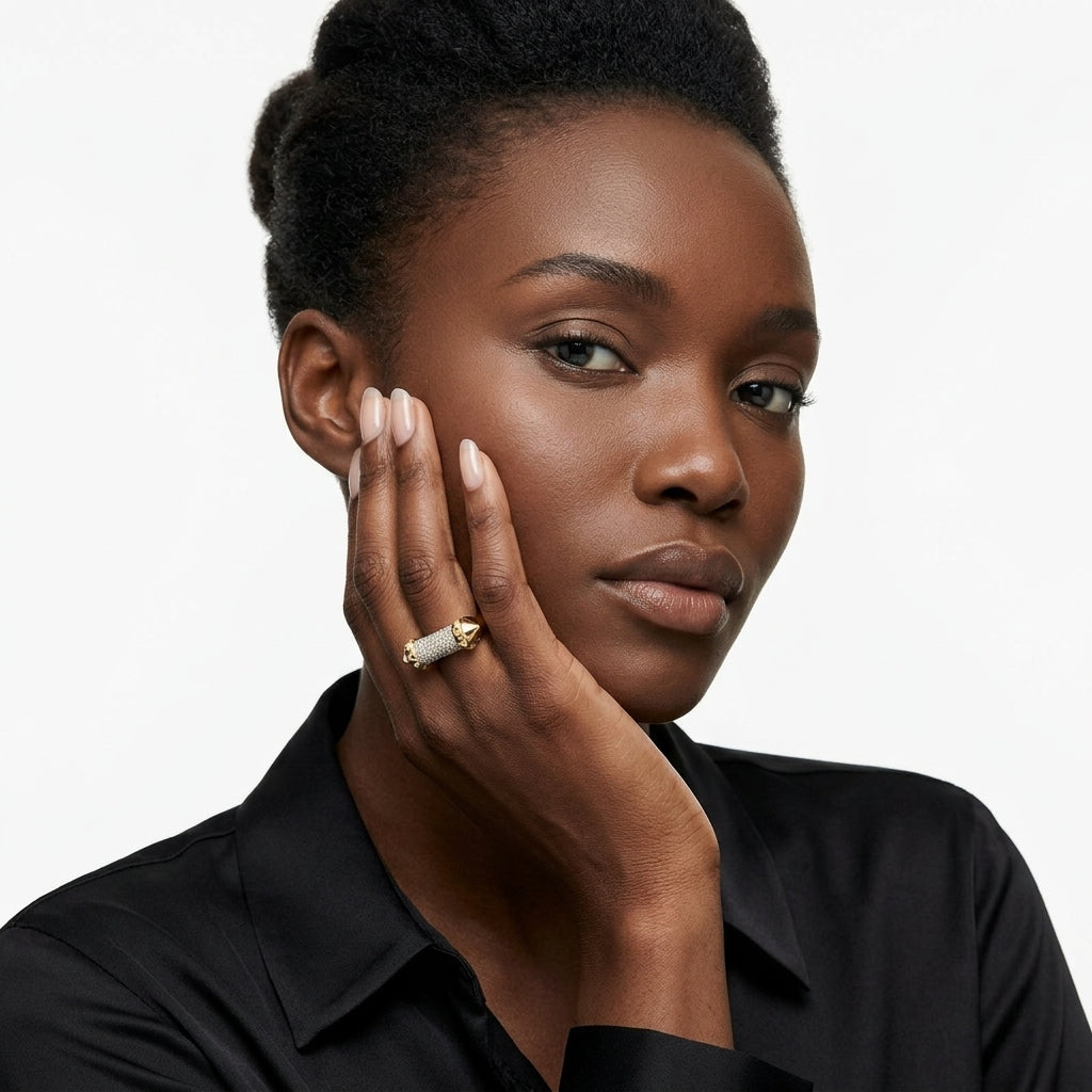 Pavé Spike Statement Ring