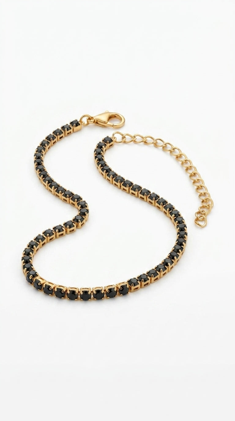 Noir Radiant Tennis Bracelet