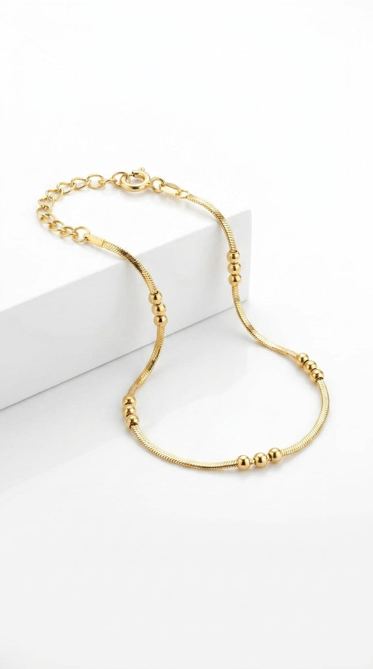 Aurora Beaded Snake Chain Bracelet