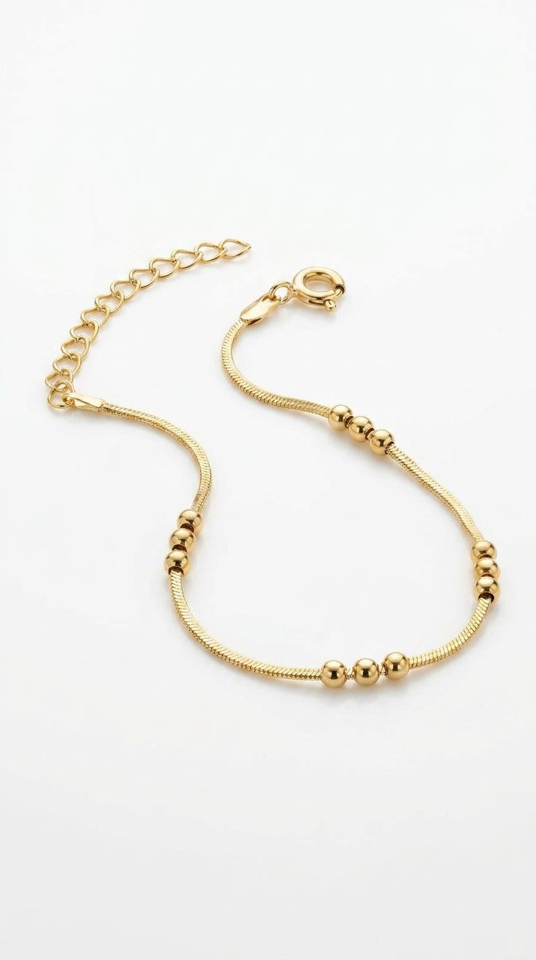 Aurora Beaded Snake Chain Bracelet