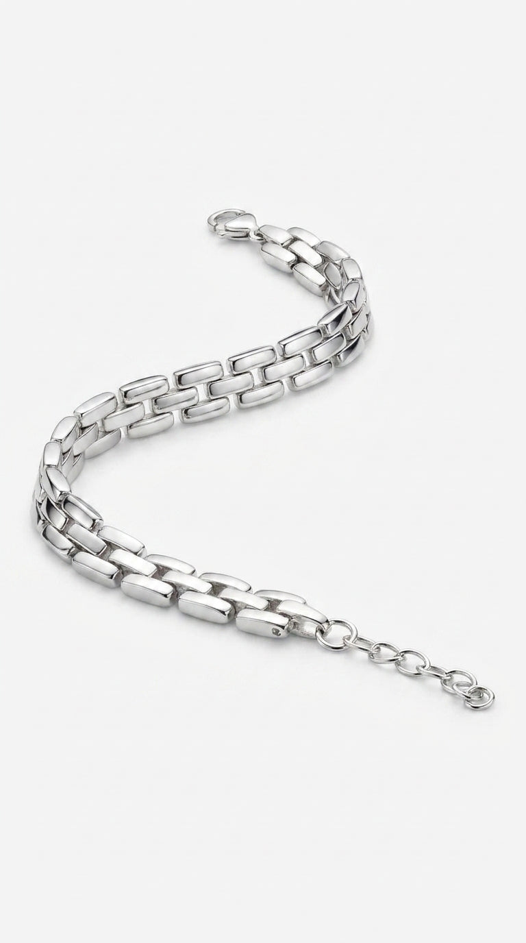 Linear Mesh Statement Bracelet