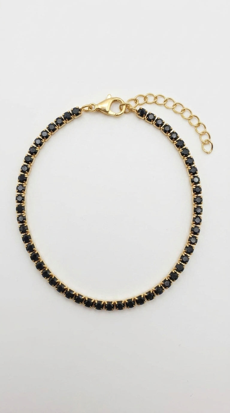 Noir Radiant Tennis Bracelet