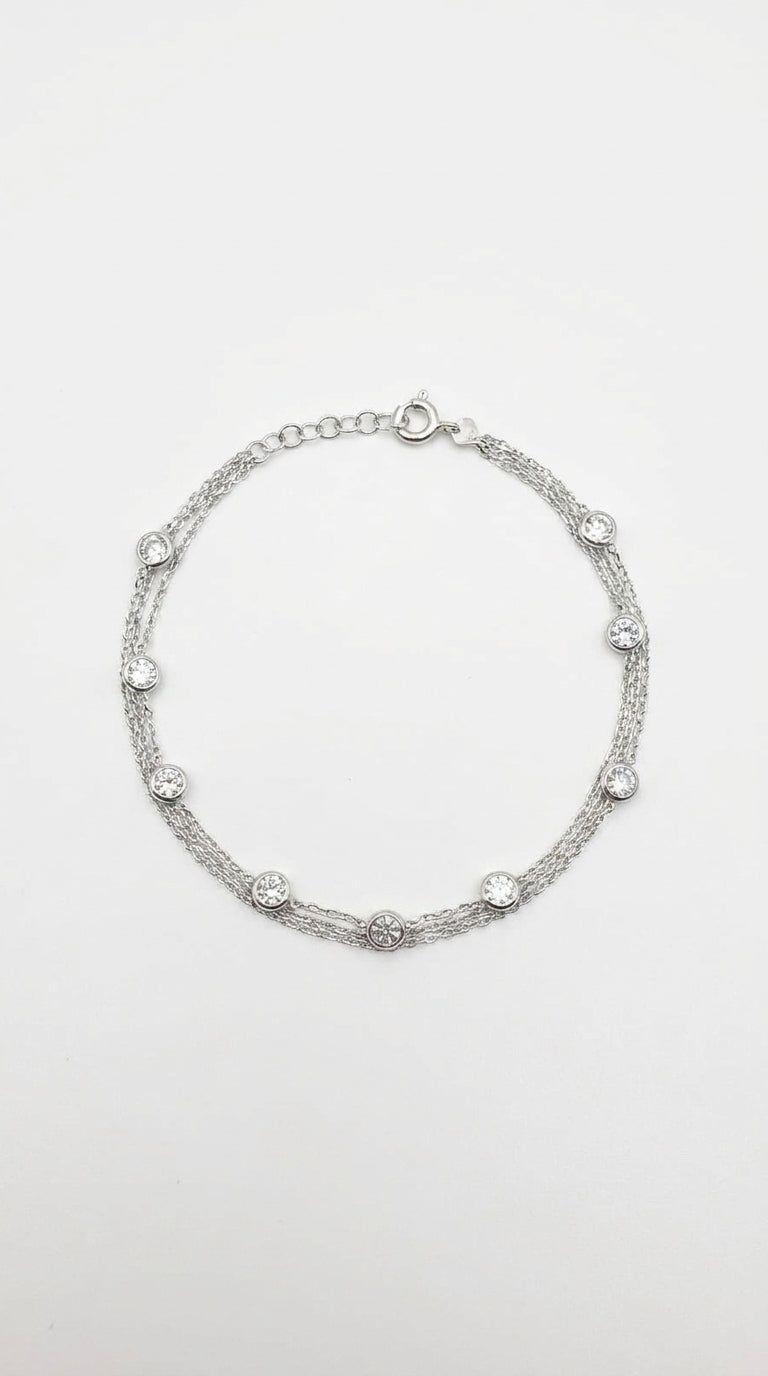 Lumina Triple Strand Bracelet