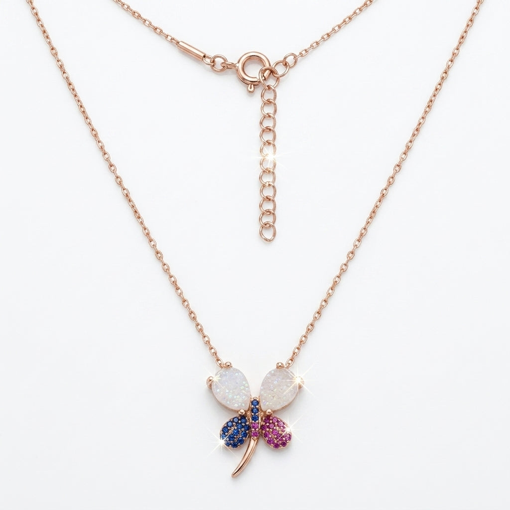 Aurora Dragonfly Necklace
