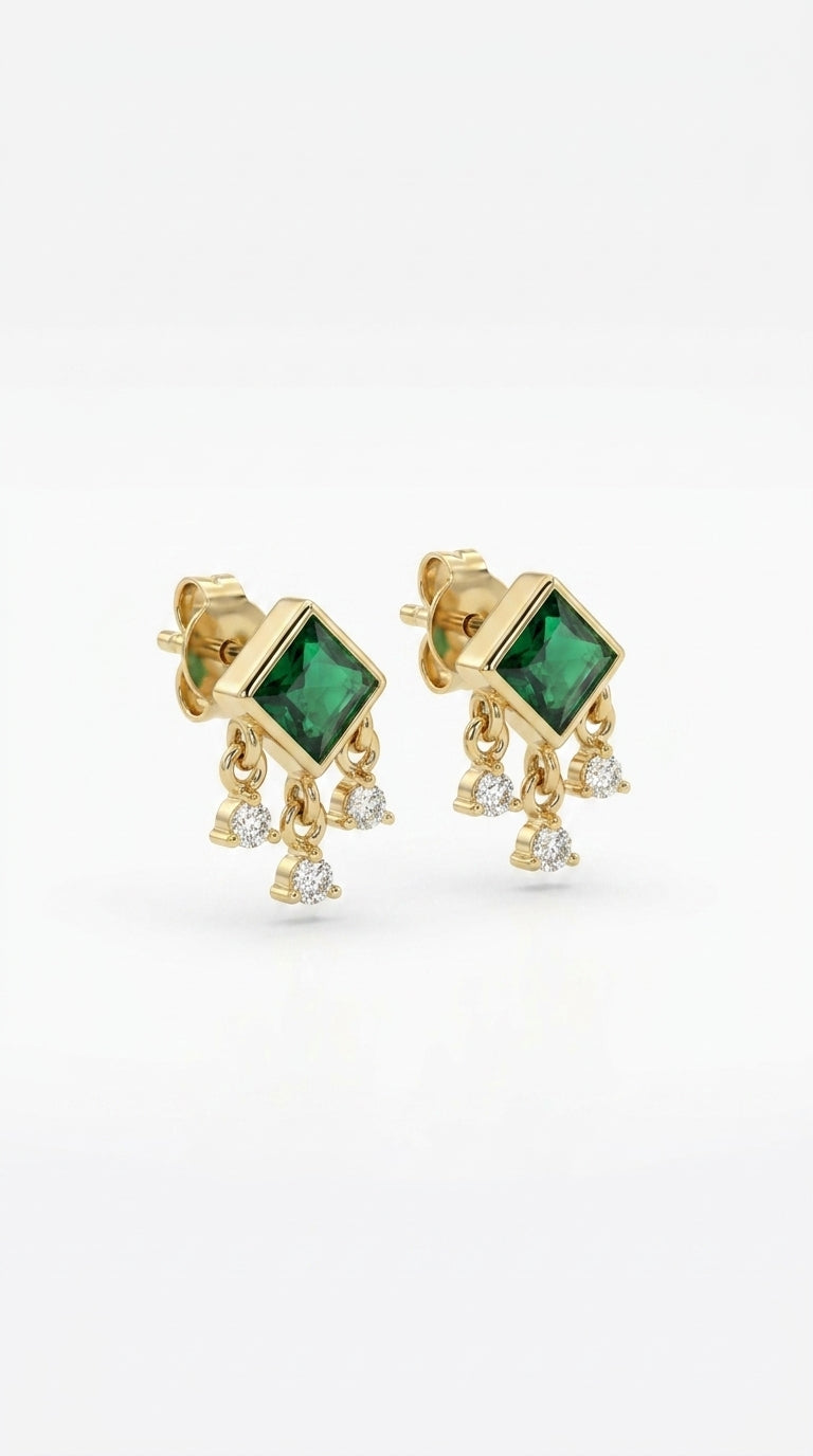 Radiant Verdant Drop Earrings