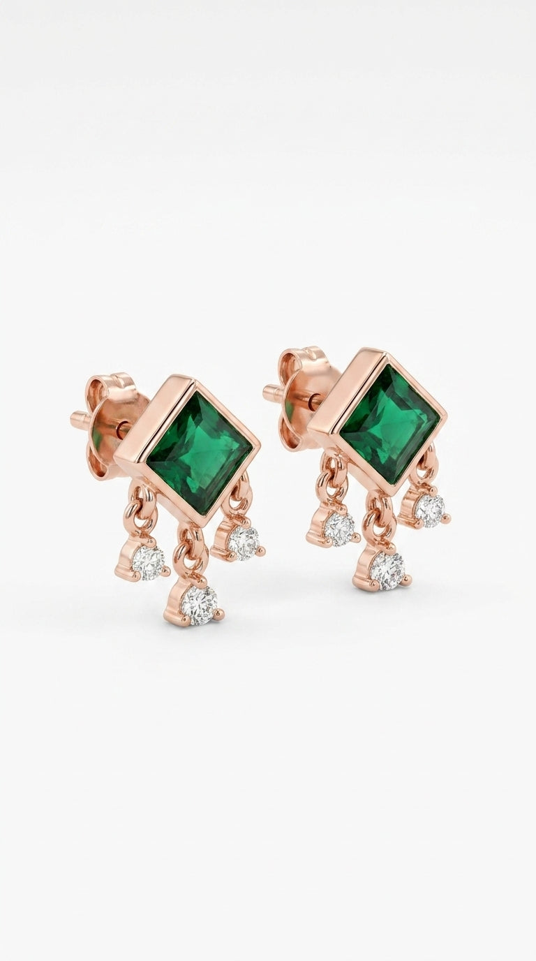 Radiant Verdant Drop Earrings
