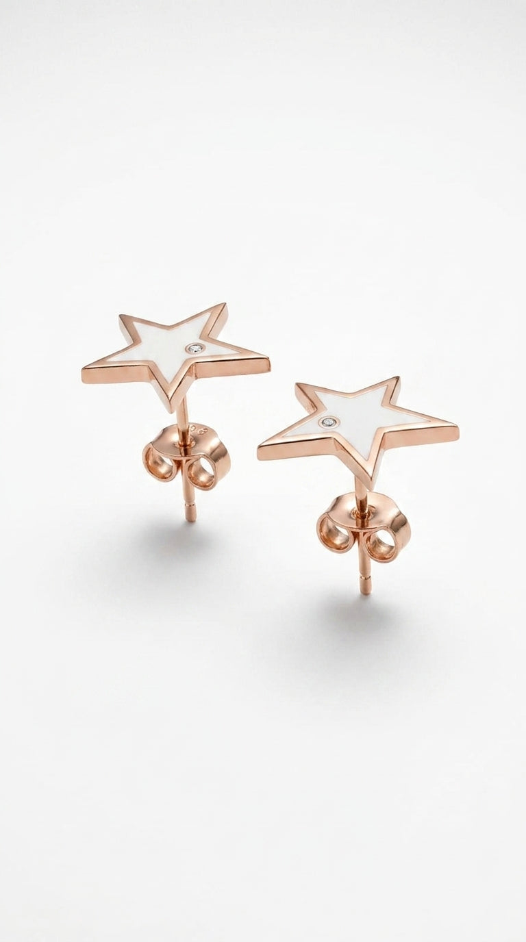 Celestial Pearl Star Earrings