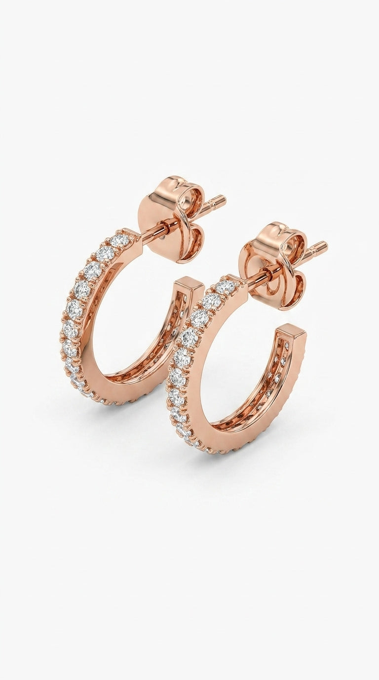 Radiant Full-Circle Pave Hoops