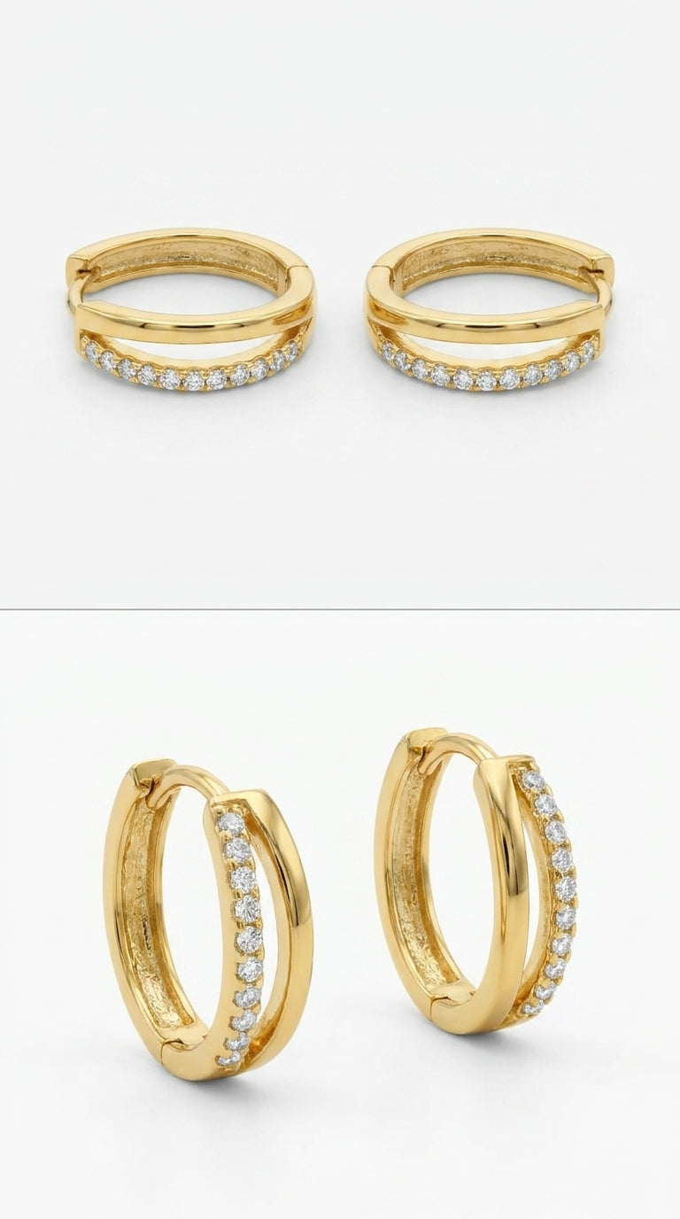 Contemporary Parallel Line Earrings