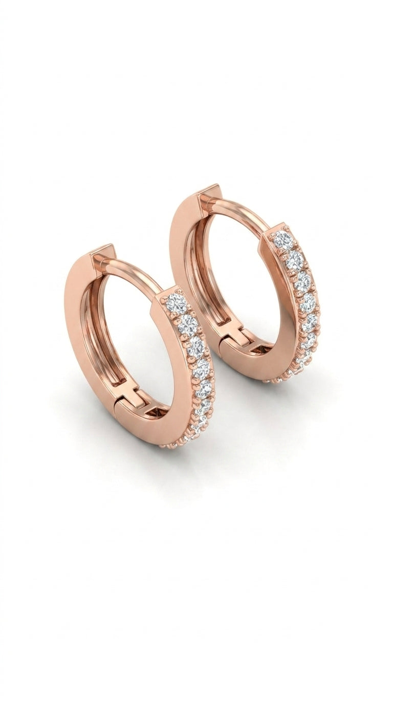 Radiant Full-Circle Pave Hoops