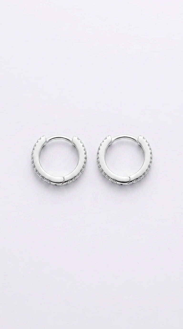 Classic Brilliance Huggie Earrings