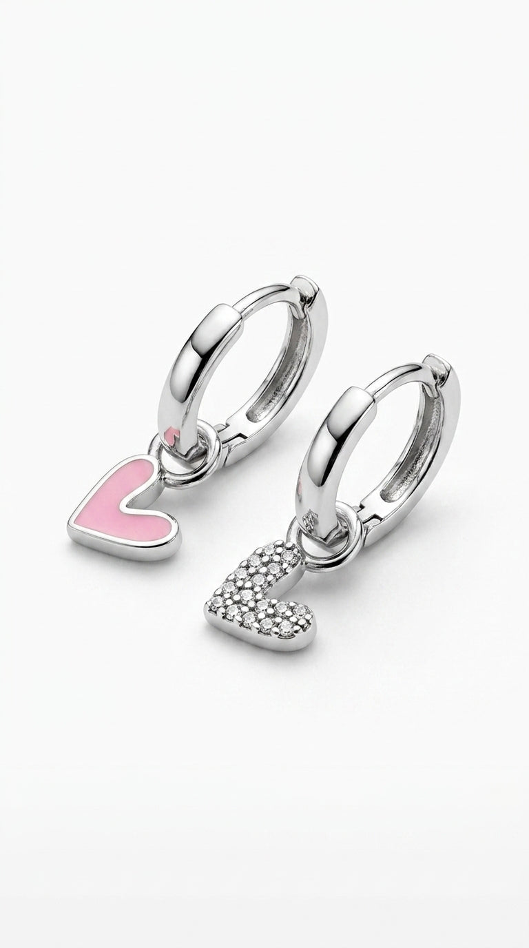Petal Pink Duo Love Earrings