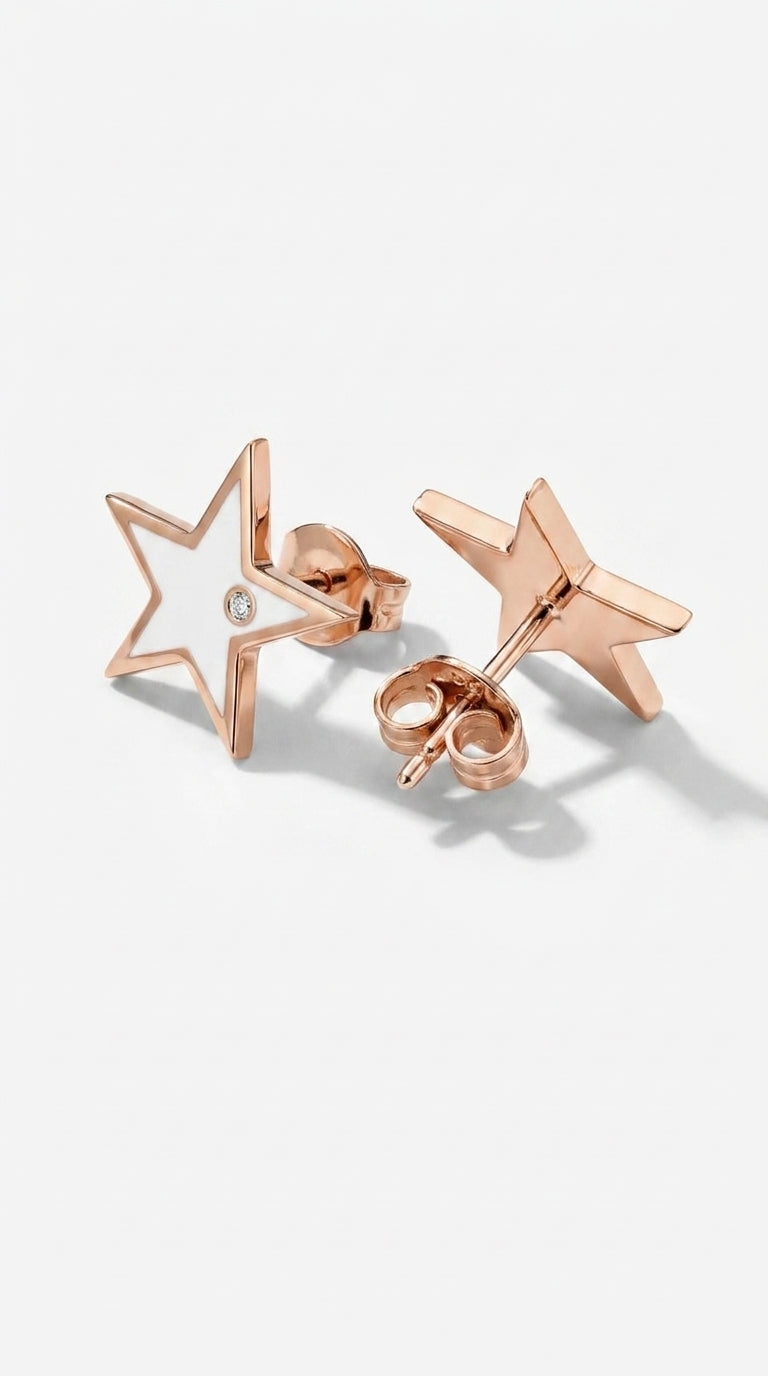 Celestial Pearl Star Earrings