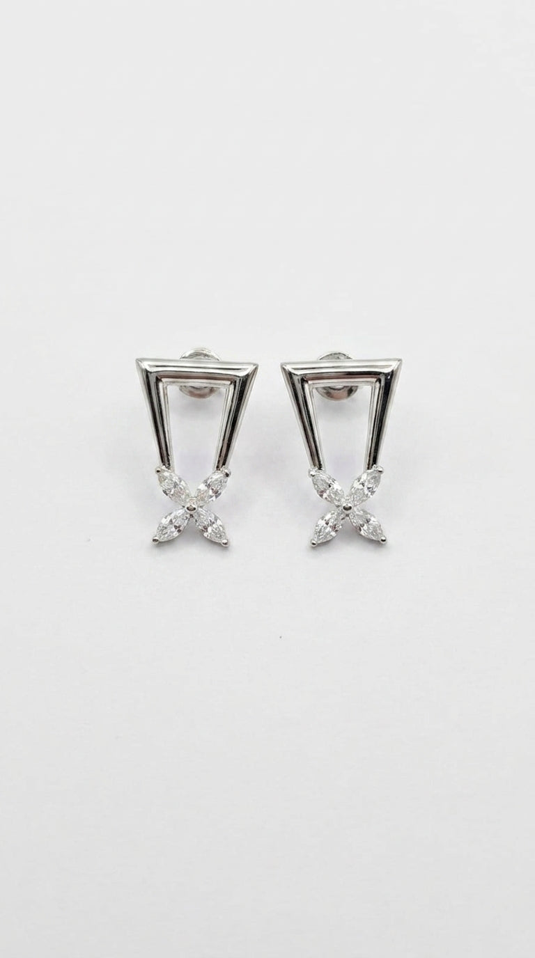 Geometric Marquise Bloom Earrings