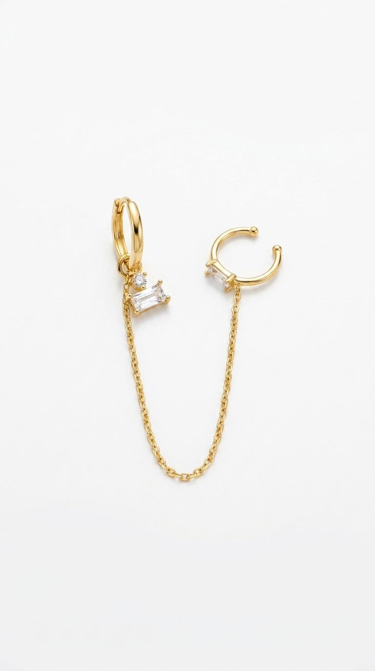 Vesper Baguette Chain Cuff
