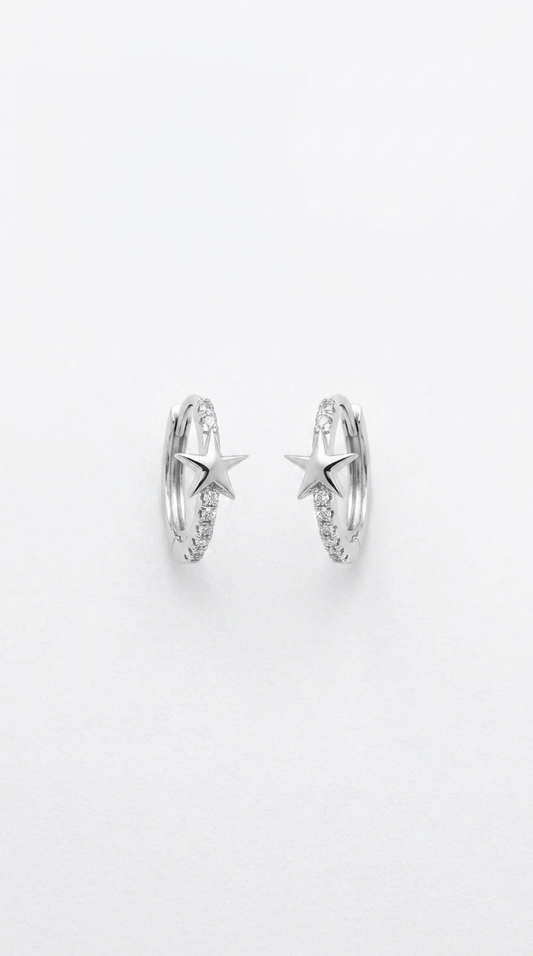Stella Huggie Hoop Earrings