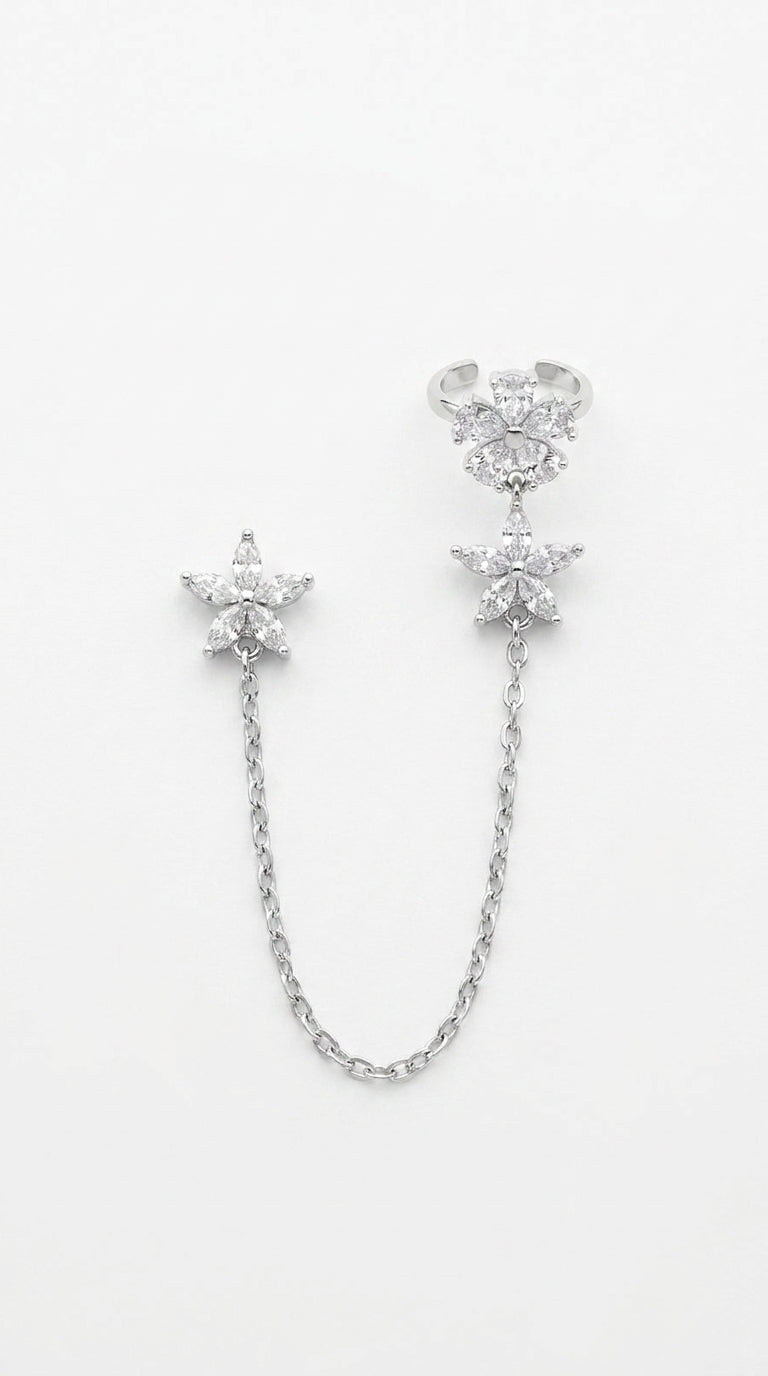 Echoes of Silence Jasmine Cuff Earring