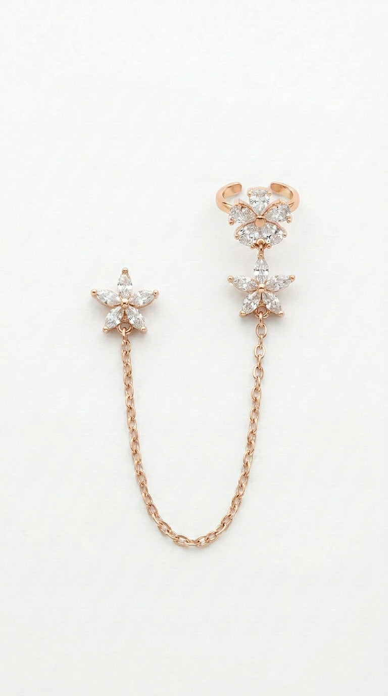 Echoes of Silence Jasmine Cuff Earring