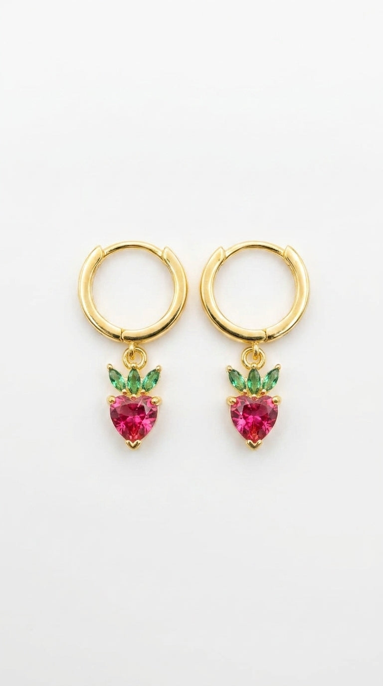 Summer Bliss Strawberry Earrings