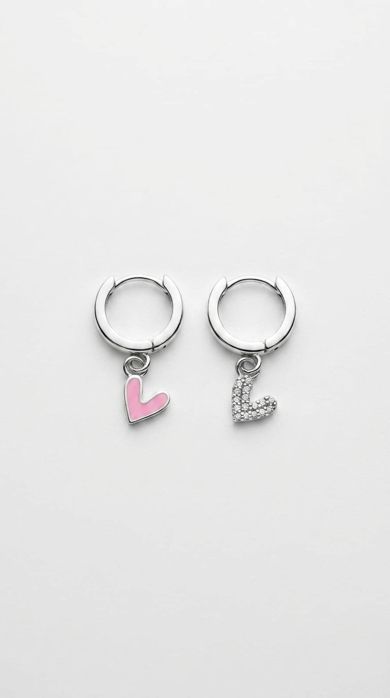 Petal Pink Duo Love Earrings