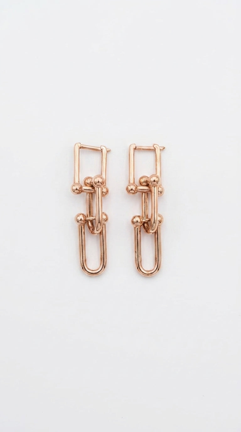 Industrial Link Drop Earrings