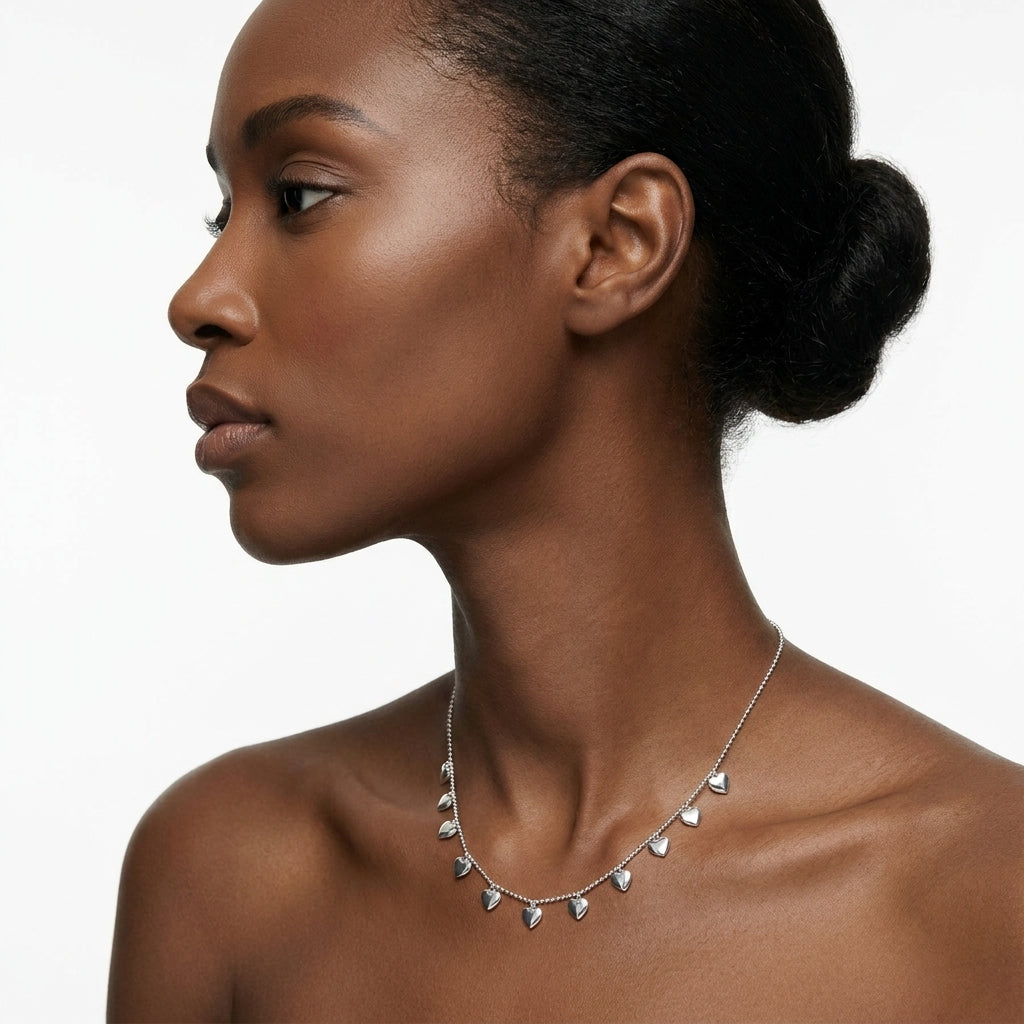 Beaded Sweetheart Necklace