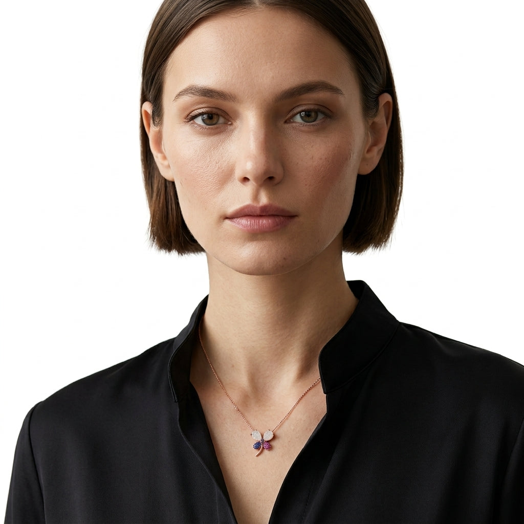 Aurora Dragonfly Necklace