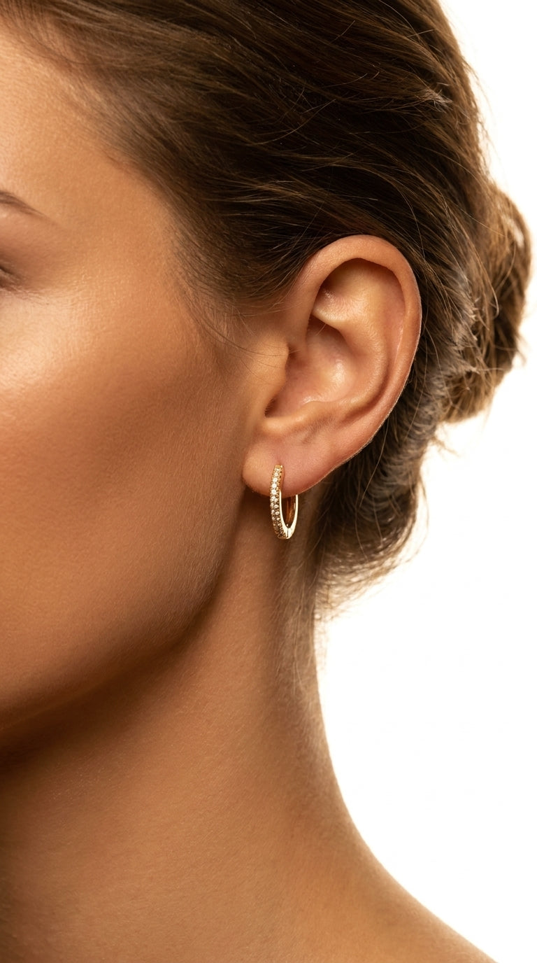 Classic Brilliance Huggie Earrings