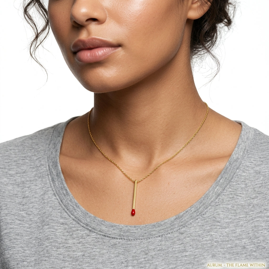 Matchstick Pendant Necklace