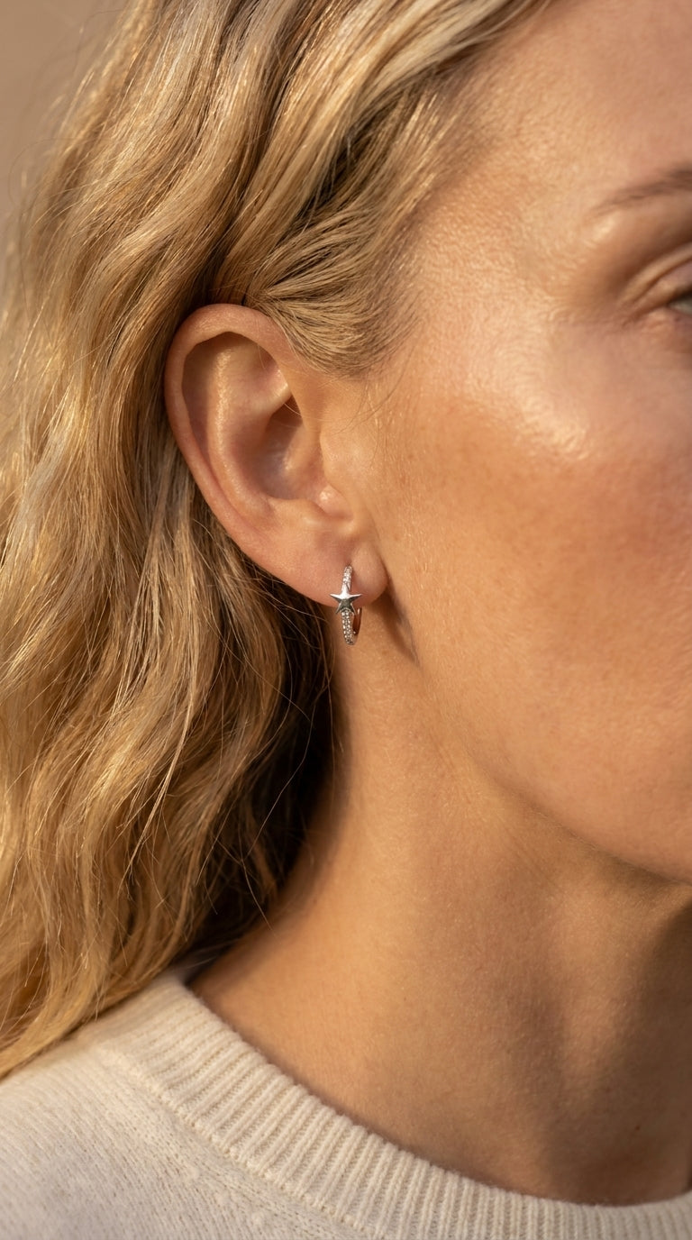 Stella Huggie Hoop Earrings