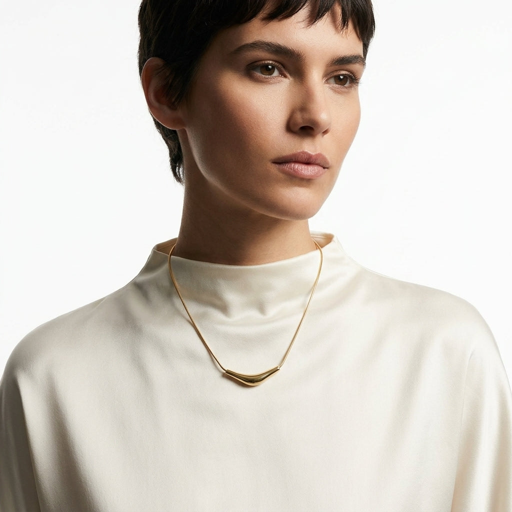 The Sculpted Arc Necklace