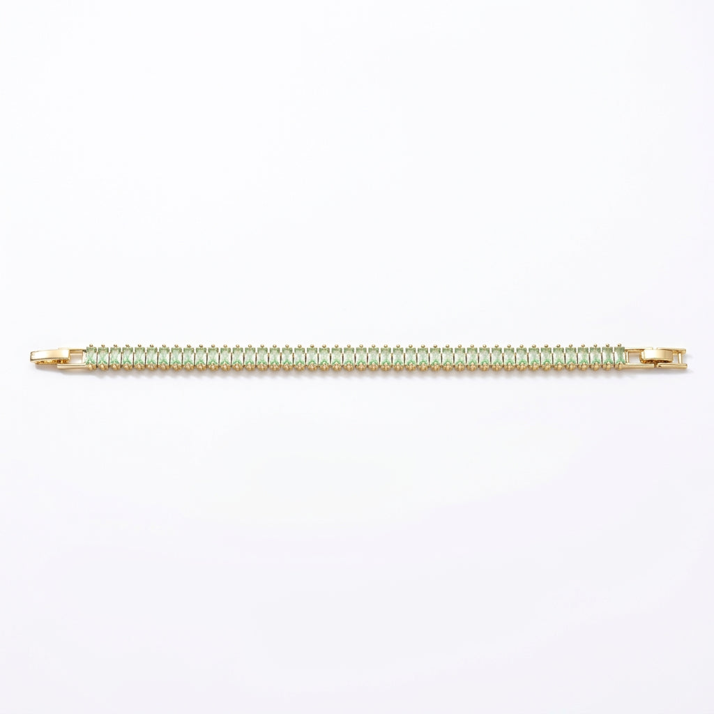 Lumina Green Baguette Bracelet