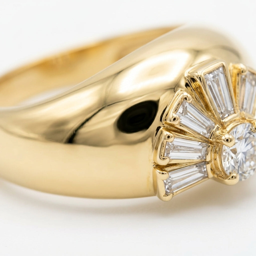 The Art Deco Dome Ring