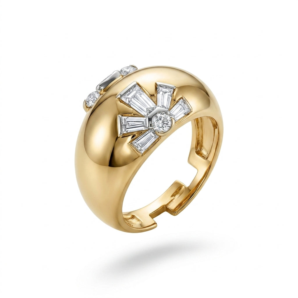 The Art Deco Dome Ring
