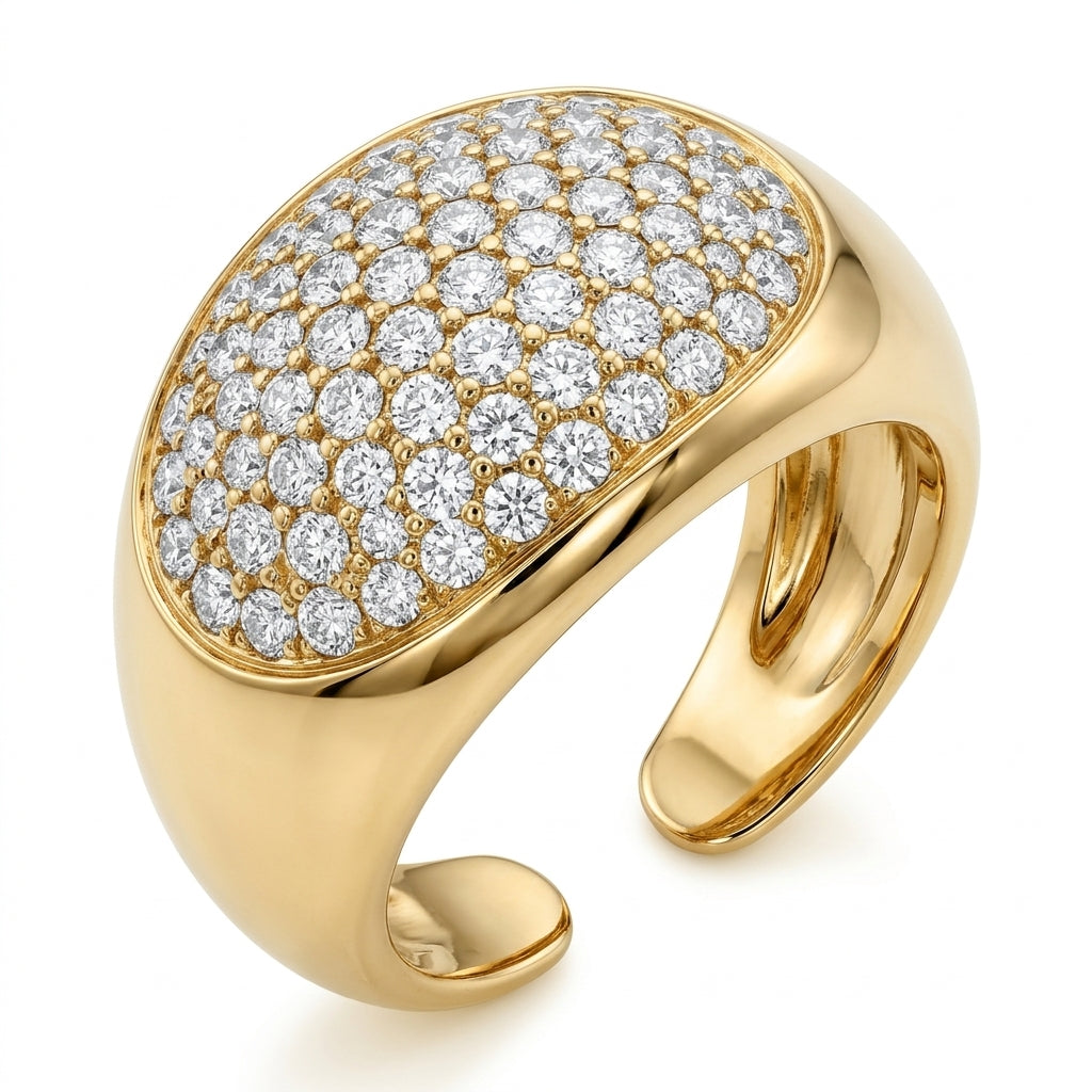 The Heirloom Pavé Signet Ring