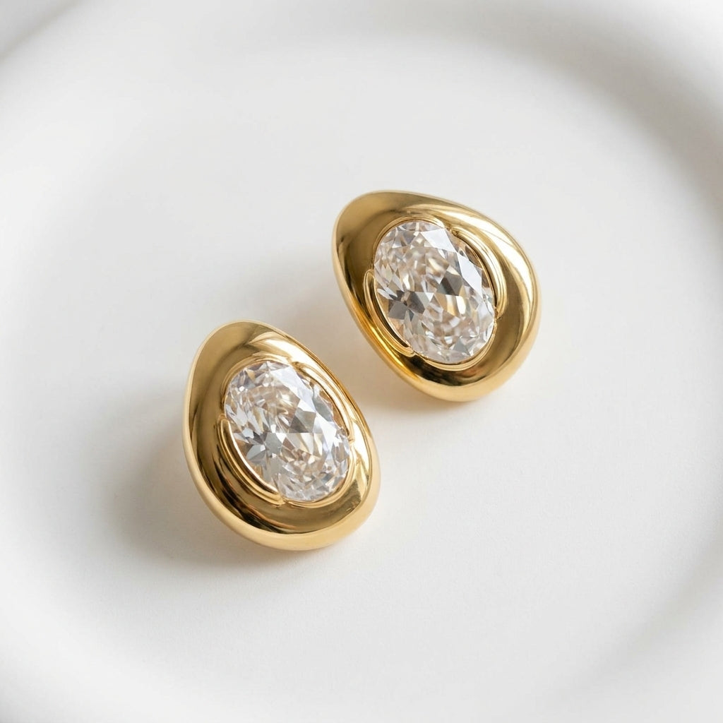 Organic Gold Studs