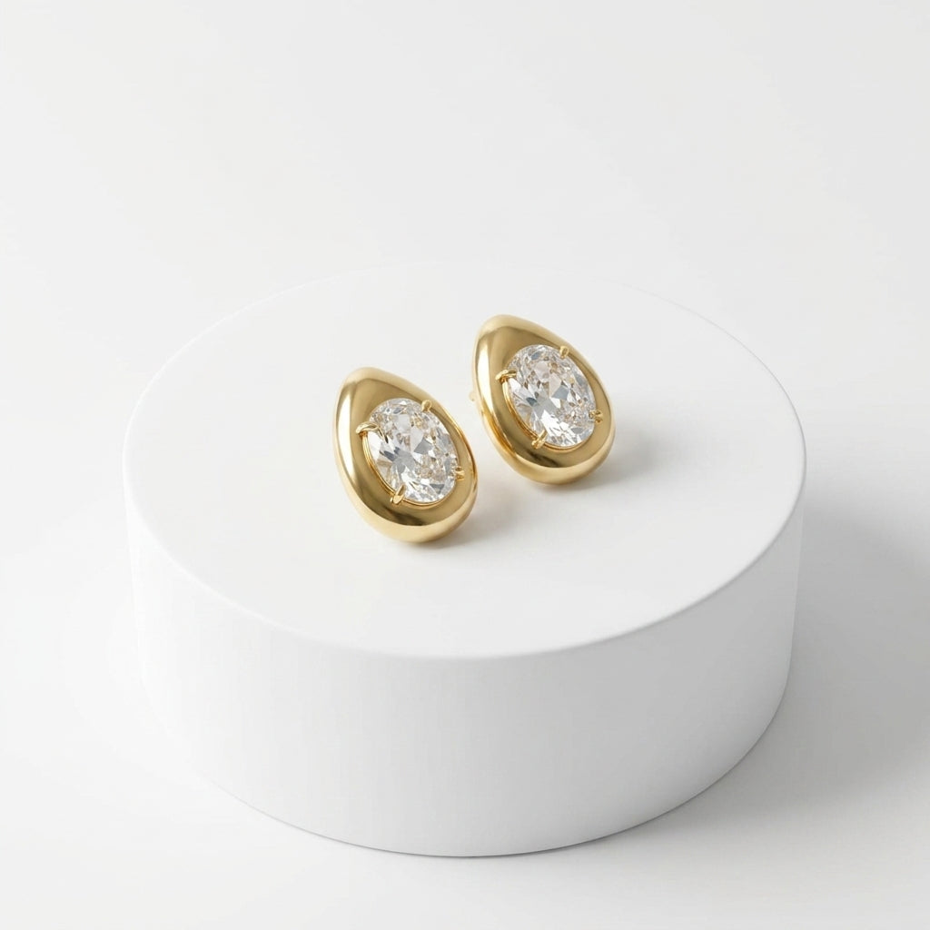 Organic Gold Studs