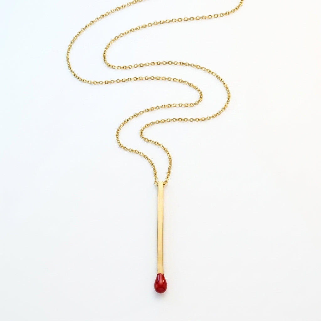 Matchstick Pendant Necklace