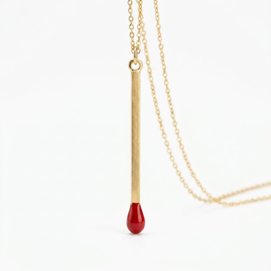 Matchstick Pendant Necklace