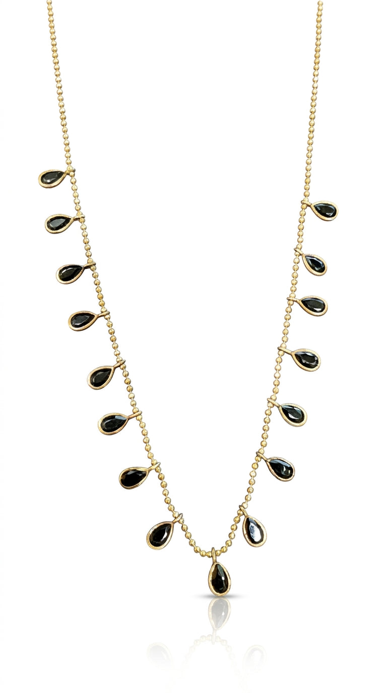 Midnight Glow Fringe Necklace