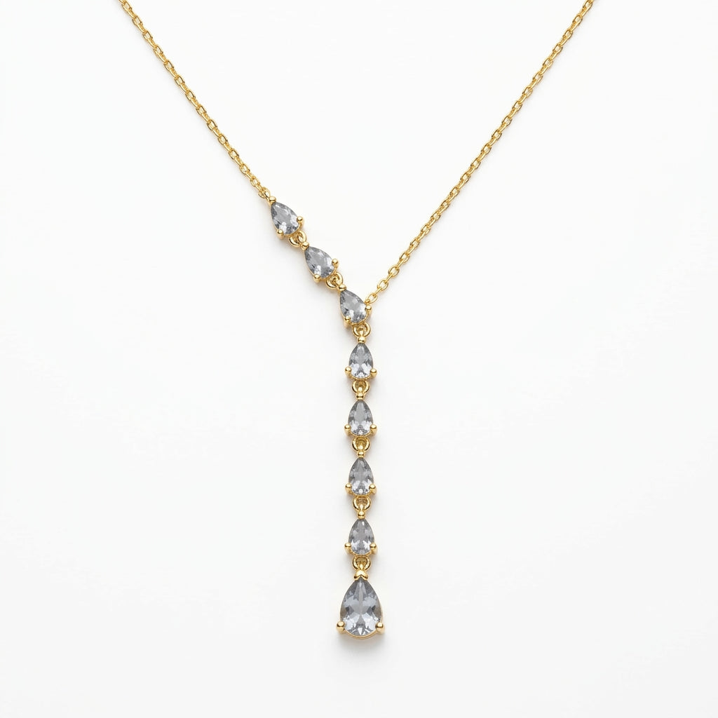 Teardrop Cascade Necklace