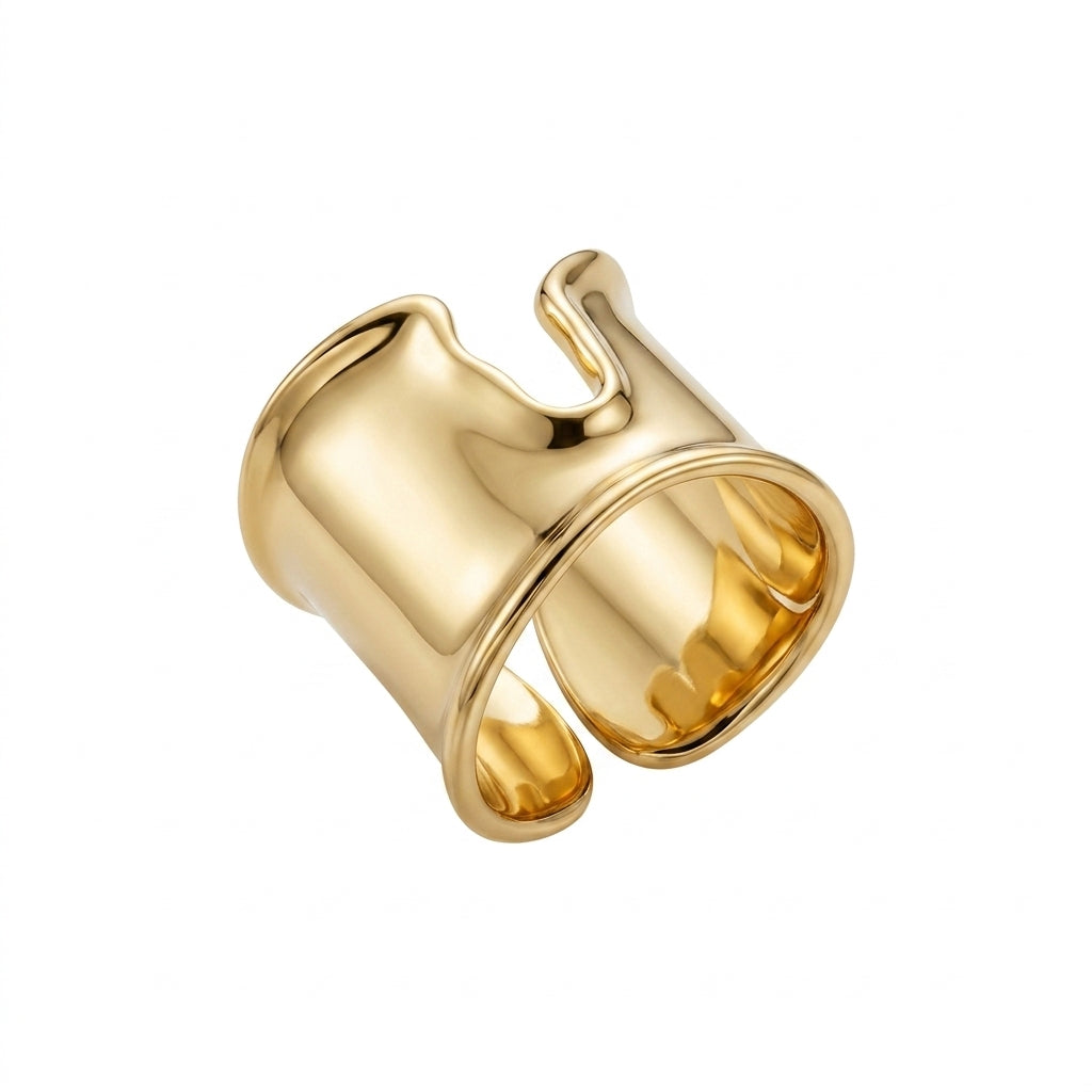 Sculptural Cutout Wide Ring