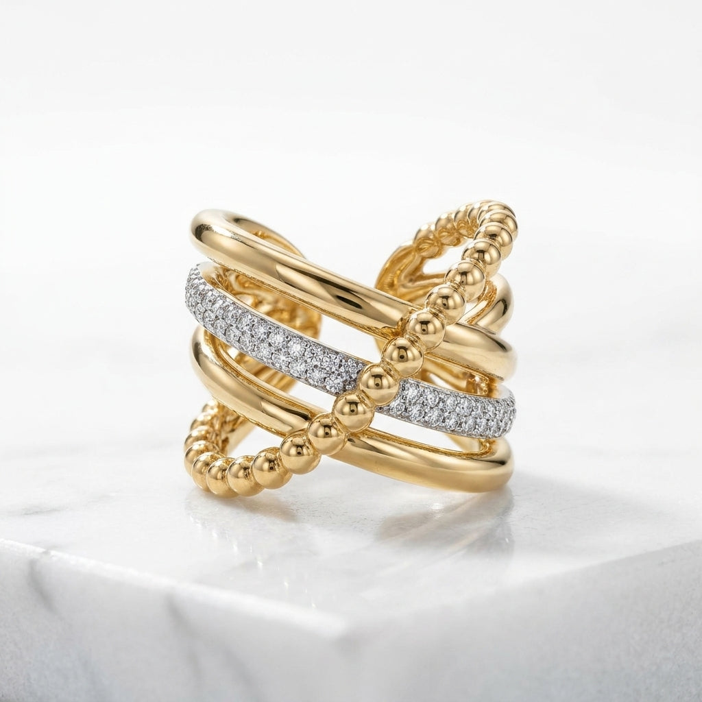 The Interlocking Trinity Ring