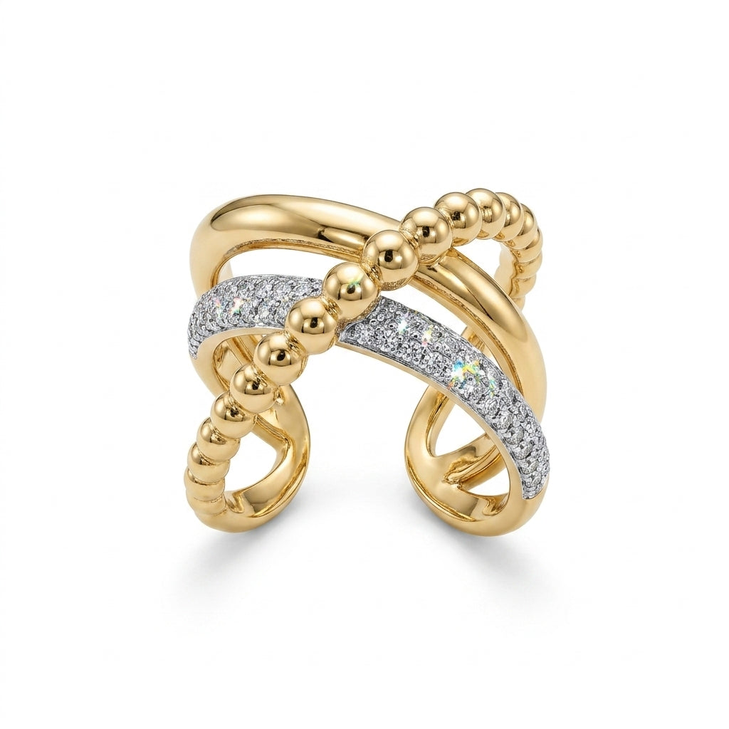 The Interlocking Trinity Ring