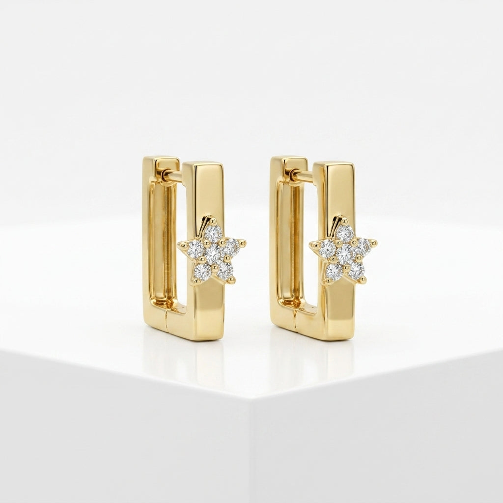 Celestial Double-Sided Hoops