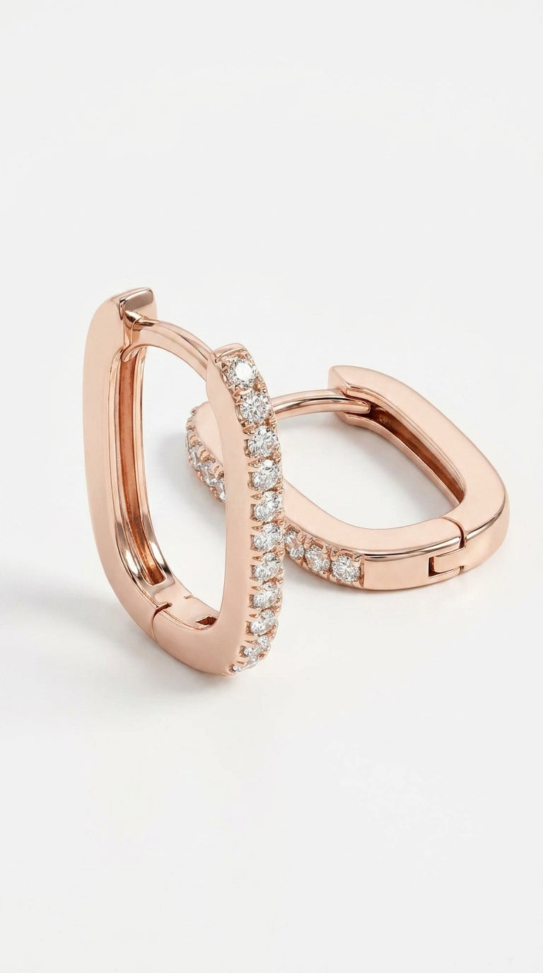 Celestial Oblong Sparkle Earrings